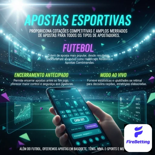 Ilustração de Explorando Apostas Esportivas com a firebetting
